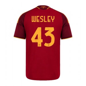 AS Roma Wesley Franca #43 Jalkapallovaatteet Kotipaita 2026-27 Lyhythihainen